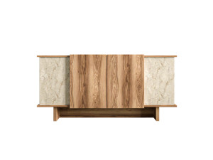 Aparador de madera "Diana" - 180 x 40 x 81 cm - Travertino