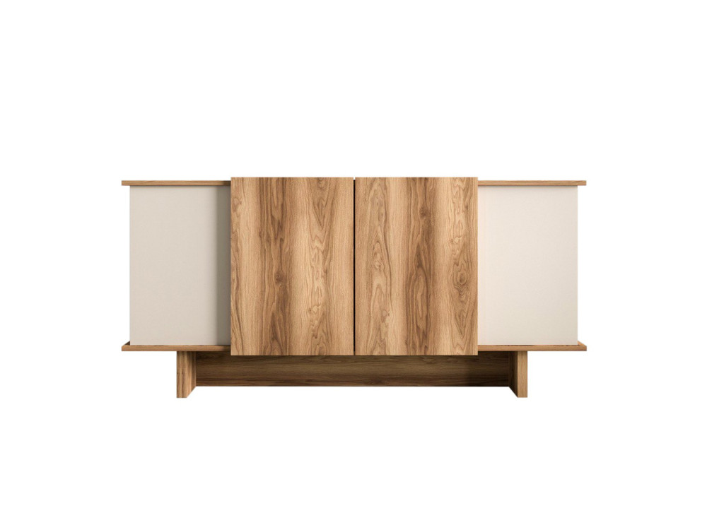 Aparador de madera "Diana" - 180 x 40 x 81 cm - Beige