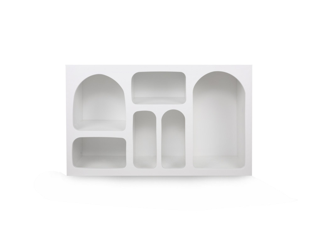 Aparador de madera "Liva" - 120 x 37 x 74 cm - Blanco