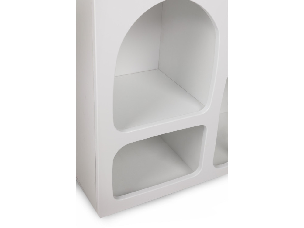 Aparador de madera "Liva" - 120 x 37 x 74 cm - Blanco