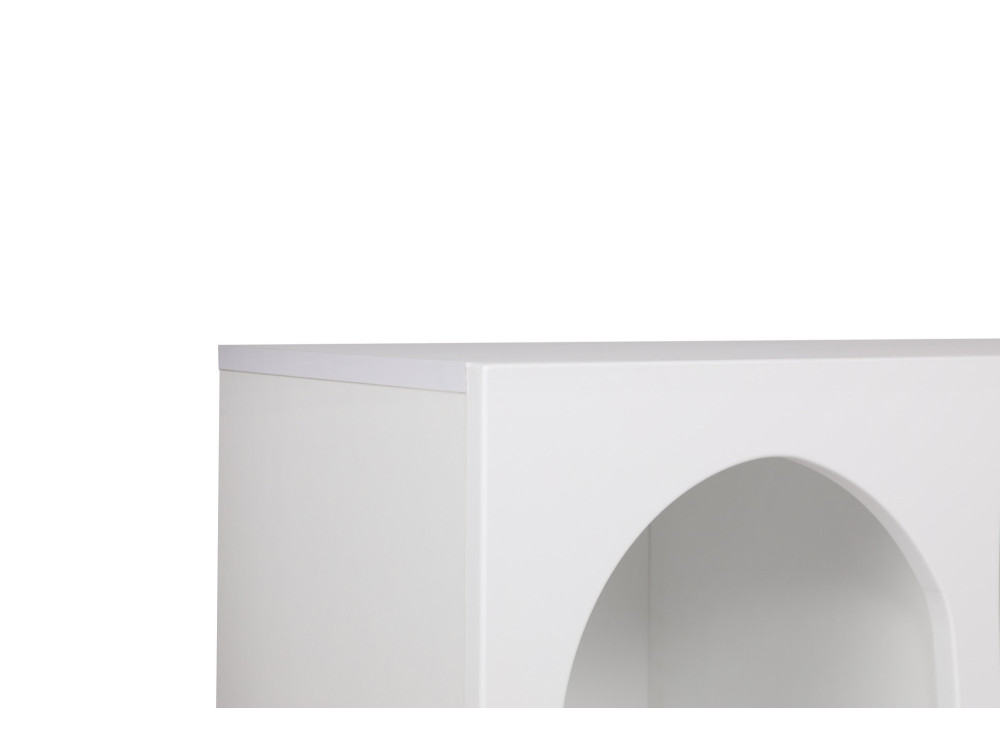 Aparador de madera "Liva" - 120 x 37 x 74 cm - Blanco
