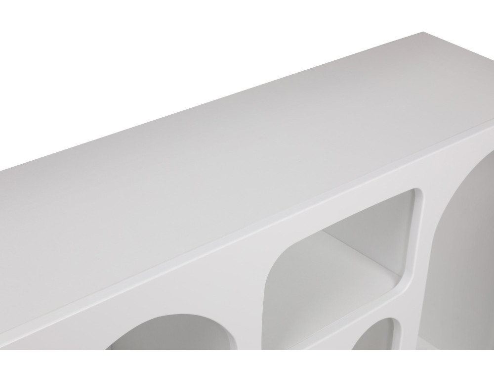 Aparador de madera "Liva" - 120 x 37 x 74 cm - Blanco