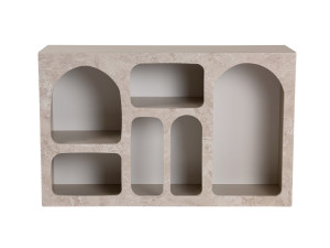 Aparador de madera "Liva" - 120 x 37 x 74 cm - Travertino