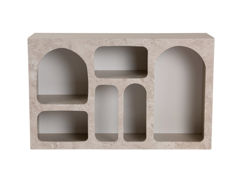 Aparador de madera "Liva" - 120 x 37 x 74 cm - Travertino
