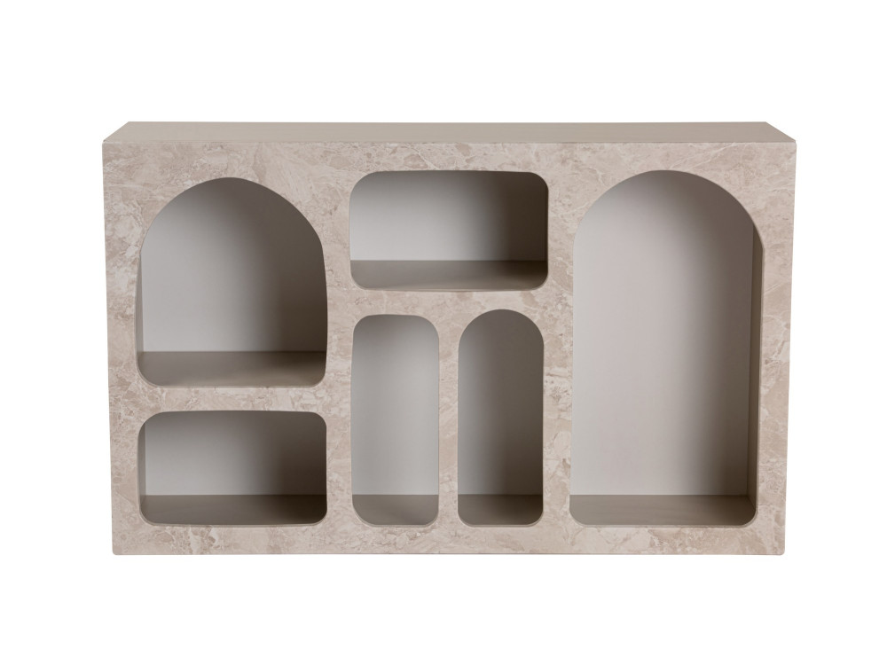 Aparador de madera "Liva" - 120 x 37 x 74 cm - Travertino