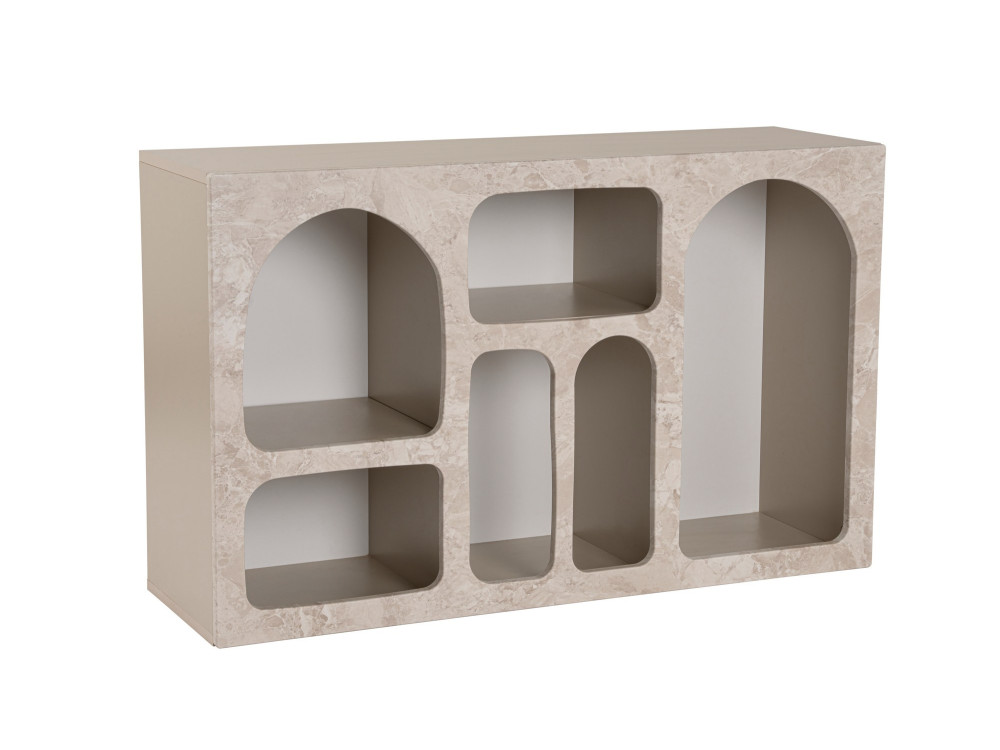 Aparador de madera "Liva" - 120 x 37 x 74 cm - Travertino