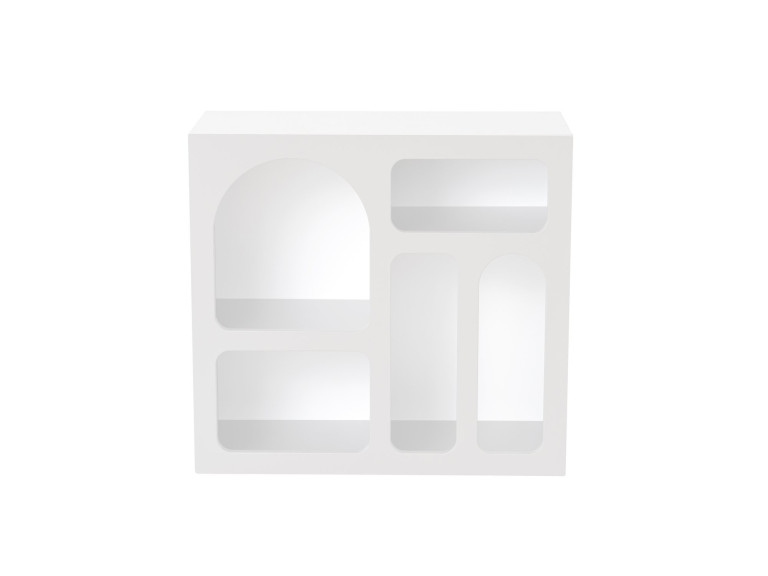 Aparador de madera "Lessa" - 80 x 37 x 74 cm - Blanco