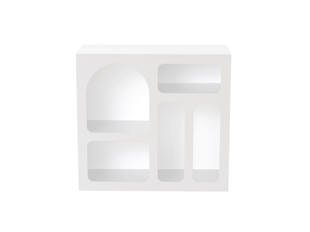 Aparador de madera "Lessa" - 80 x 37 x 74 cm - Blanco
