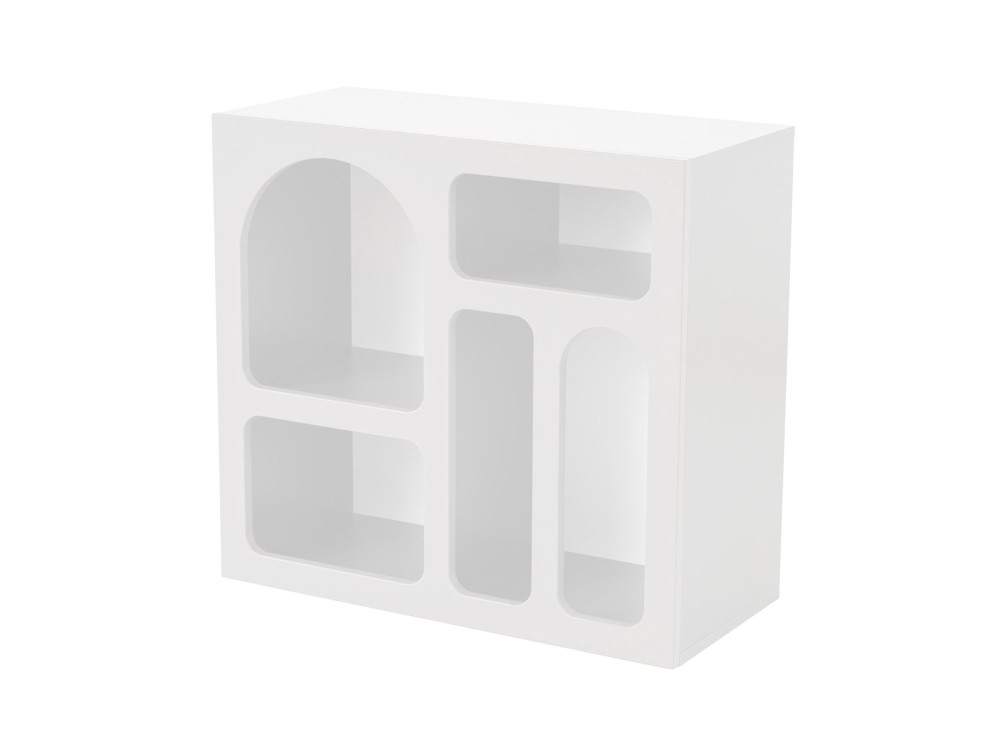 Aparador de madera "Lessa" - 80 x 37 x 74 cm - Blanco
