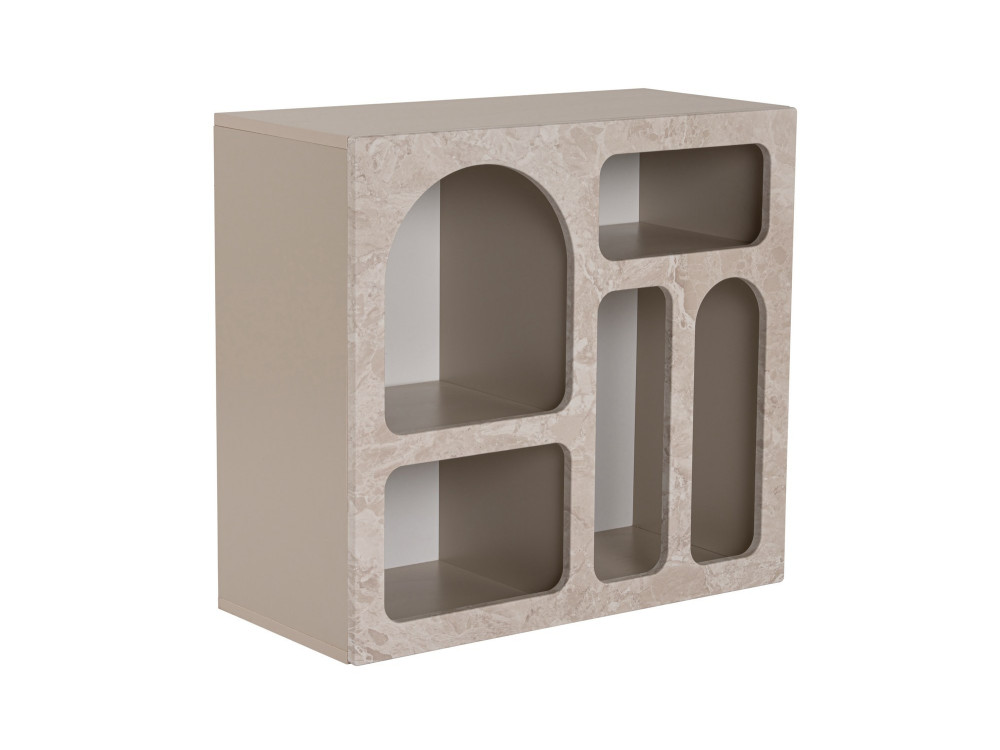 Aparador de madera "Lessa" - 80 x 37 x 74 cm - Travertino