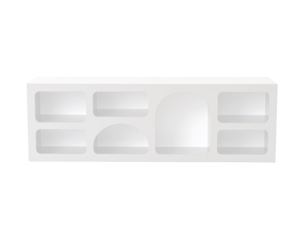Aparador de madera "Ferlis" - 160 x 40 x 51 cm - Blanco