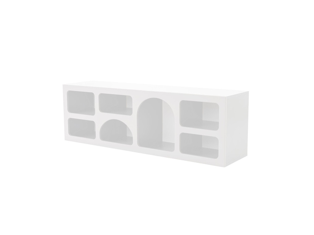 Aparador de madera "Ferlis" - 160 x 40 x 51 cm - Blanco