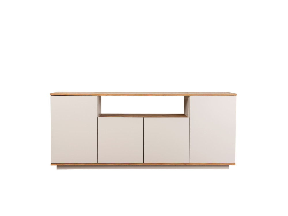 Aparador de madera "Arista" - 180 x 44 x 75 cm - Beige