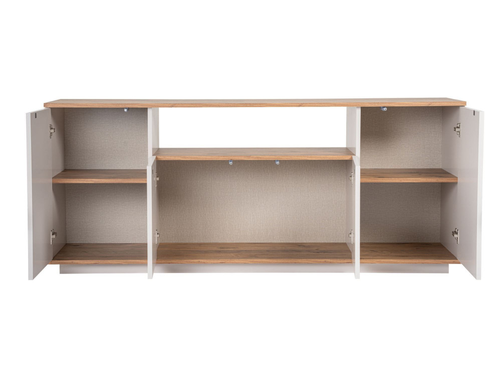 Aparador de madera "Arista" - 180 x 44 x 75 cm - Beige