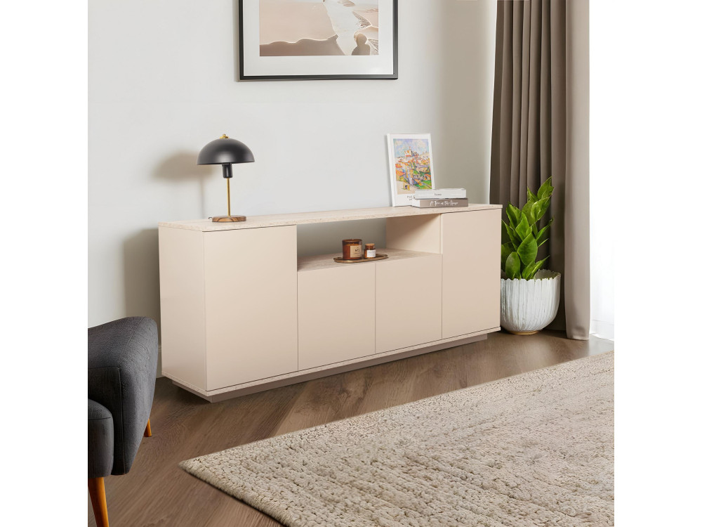 Consola de madera "Arista" 180 x 44,5 x 75 cm - Visón