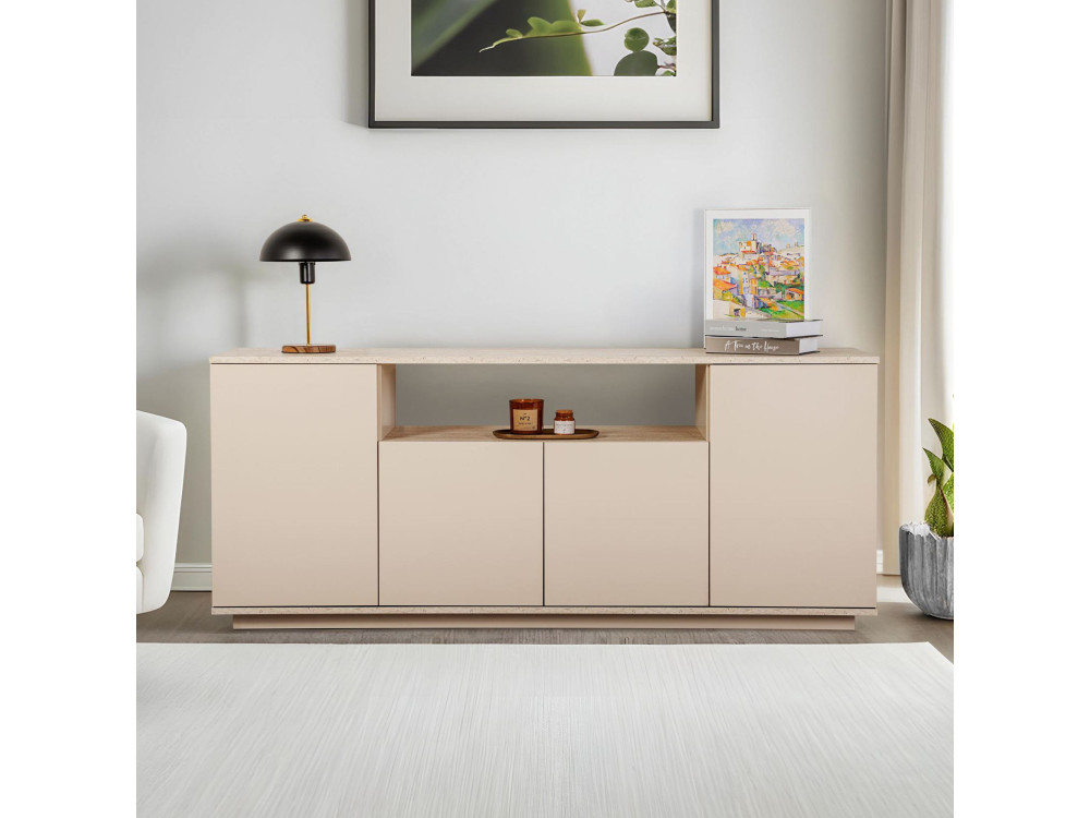 Consola de madera "Arista" 180 x 44,5 x 75 cm - Visón