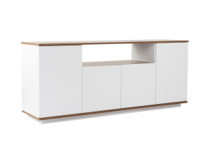 Aparador de madera "Arista" - 180 x 44 x 75 cm - Blanco