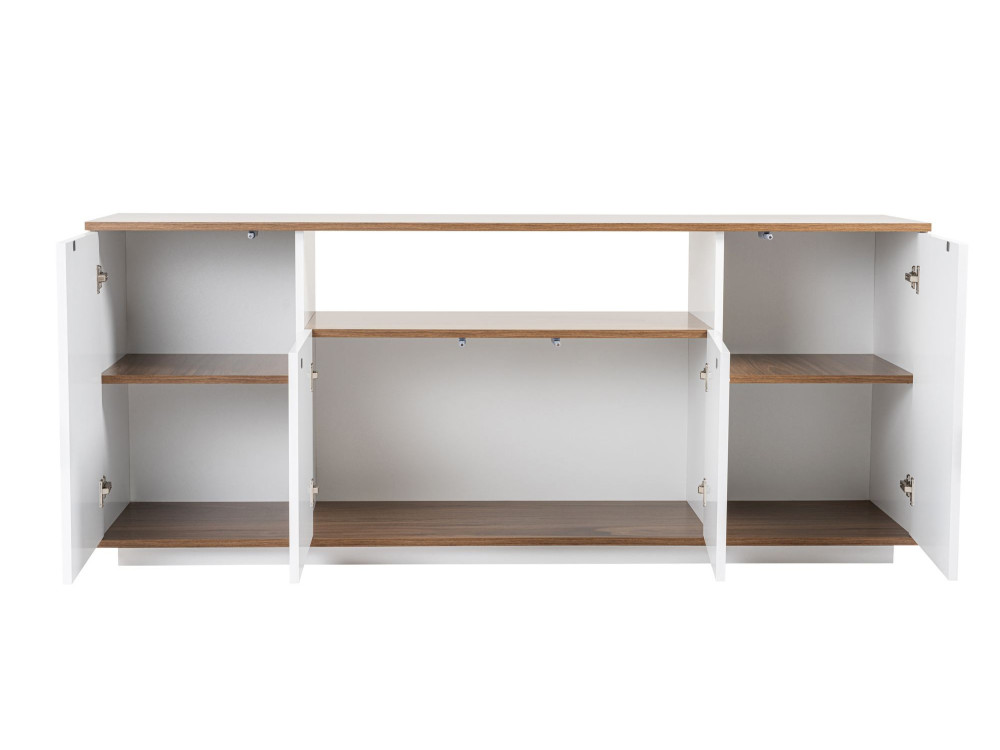 Aparador de madera "Arista" - 180 x 44 x 75 cm - Blanco