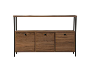 Aparador de madera "Solace" - 120 x 30 x 77 cm - Marrón