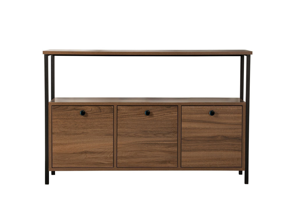 Aparador de madera "Solace" - 120 x 30 x 77 cm - Marrón