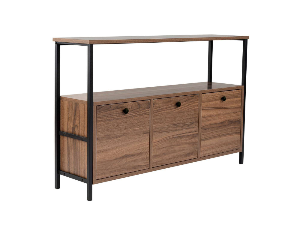 Aparador de madera "Solace" - 120 x 30 x 77 cm - Marrón