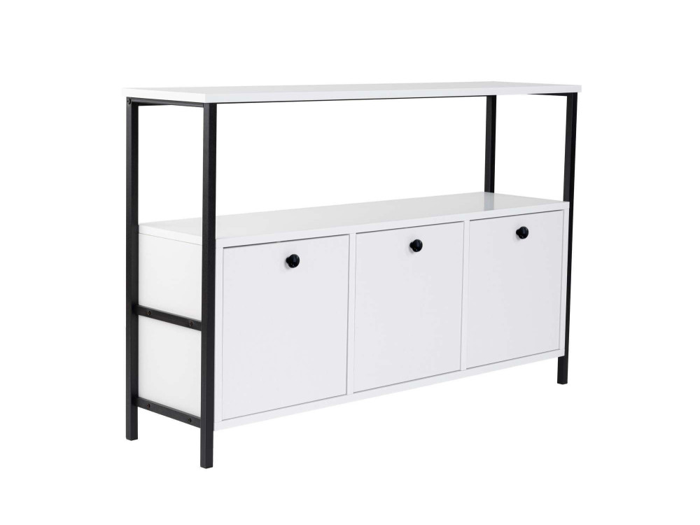Aparador de madera "Solace" - 120 x 30 x 77 cm - Blanco
