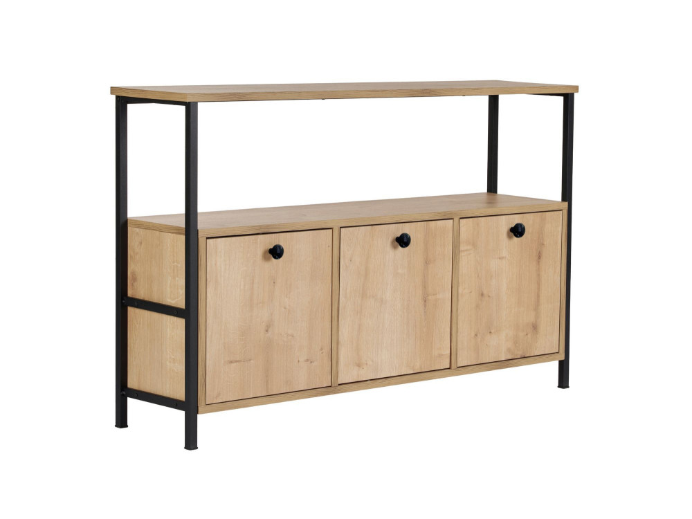Aparador de madera "Solace" - 120 x 30 x 77 cm - Beige
