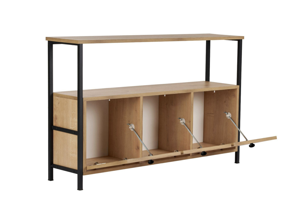 Aparador de madera "Solace" - 120 x 30 x 77 cm - Beige