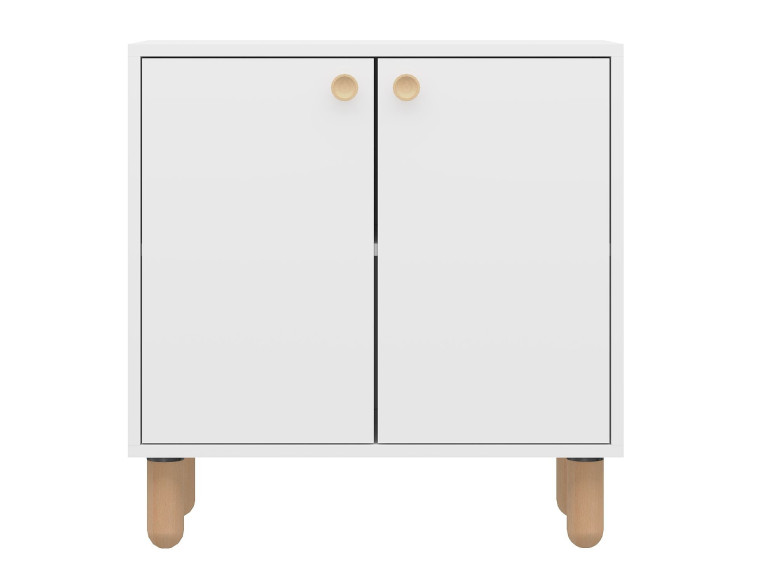 Aparador de madera "Lina" - 72 x 36 x 73 cm - Blanco