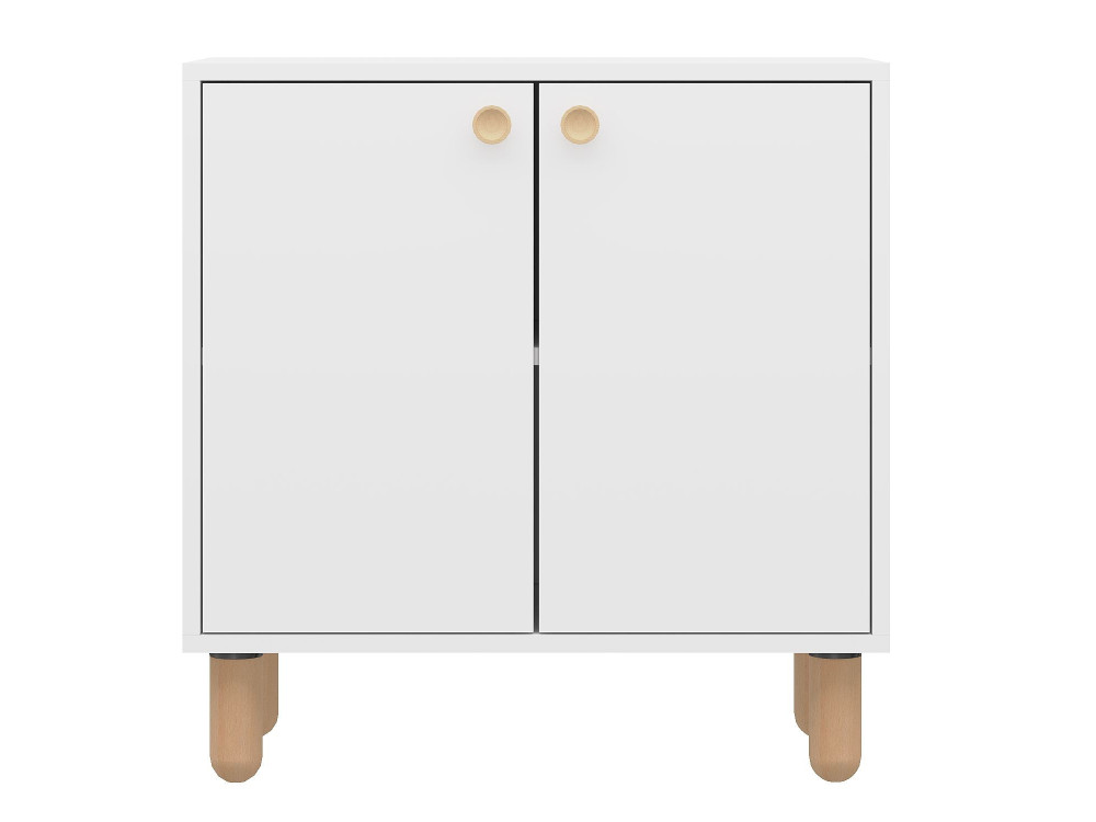 Aparador de madera "Lina" - 72 x 36 x 73 cm - Blanco