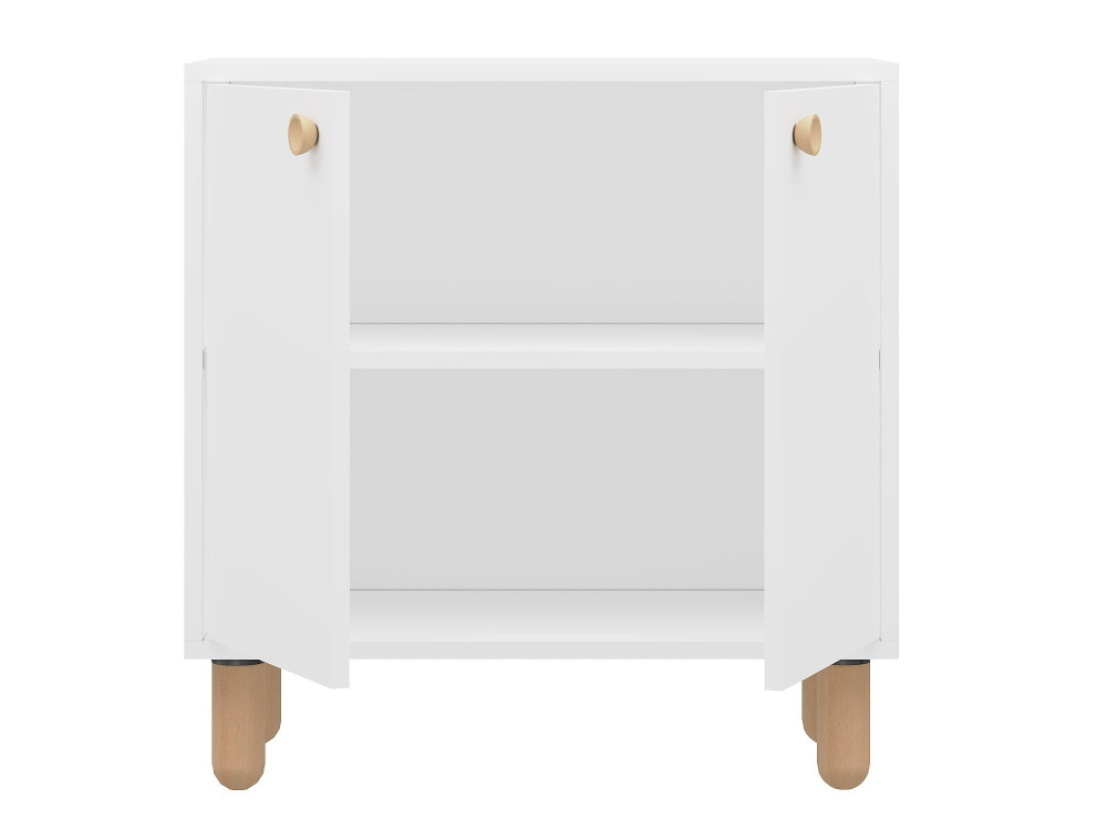 Aparador de madera "Lina" - 72 x 36 x 73 cm - Blanco