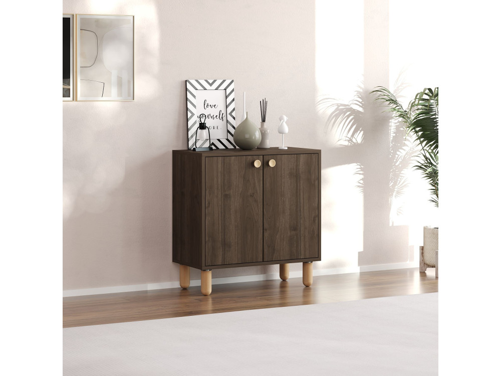 Aparador de madera "Lina" - 72 x 36 x 73 cm - Marrón