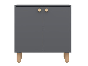 Aparador de madera "Lina" - 72 x 36 x 73 cm - Gris antracita