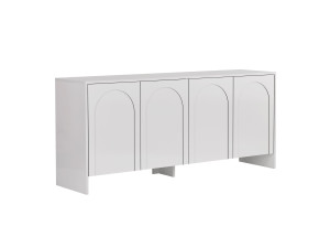 Aparador de madera "Arlen" - 180 x 45 x 80 cm - Blanco