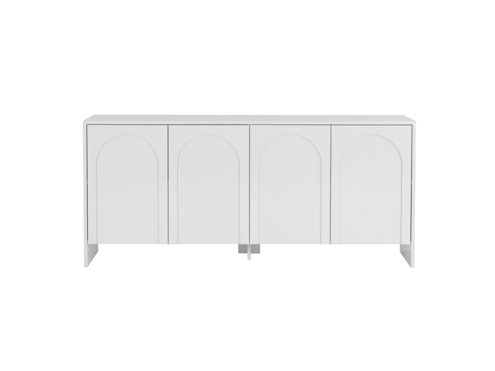 Aparador de madera "Arlen" - 180 x 45 x 80 cm - Blanco