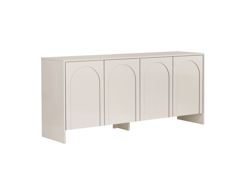 Aparador de madera "Arlen" - 180 x 45 x 80 cm - Crema