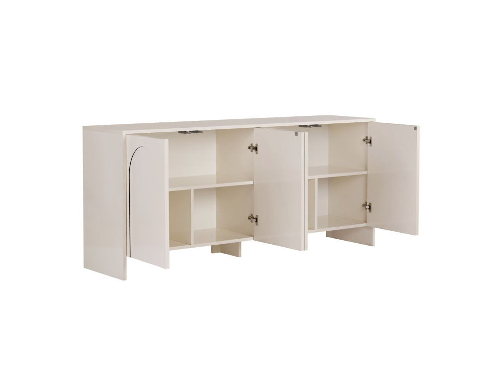 Aparador de madera "Arlen" - 180 x 45 x 80 cm - Crema