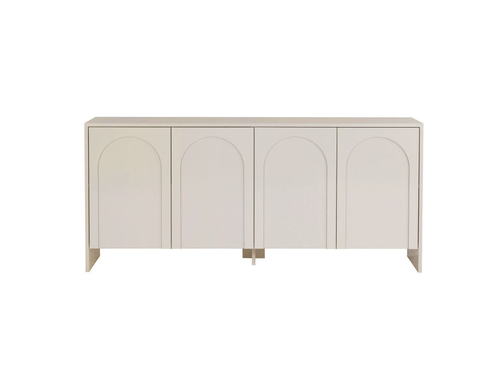 Aparador de madera "Arlen" - 180 x 45 x 80 cm - Crema