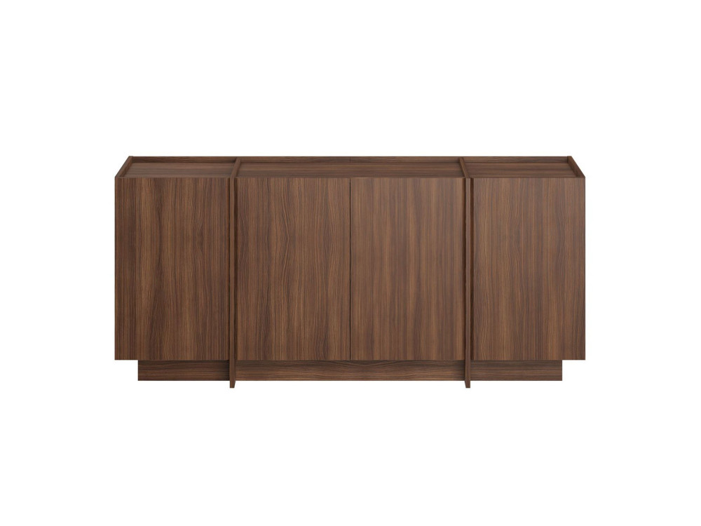Aparador de madera "Dorma" - 180 x 45 x 80 cm - Nogal Milano