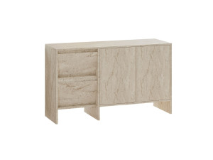 Aparador de madera "Laris 130" - 130 x 44 x 82 cm - Travertino