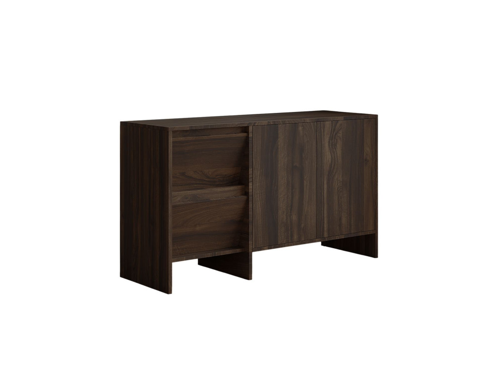 Aparador de madera "Laris 130" - 130 x 44 x 82 cm - Marrón