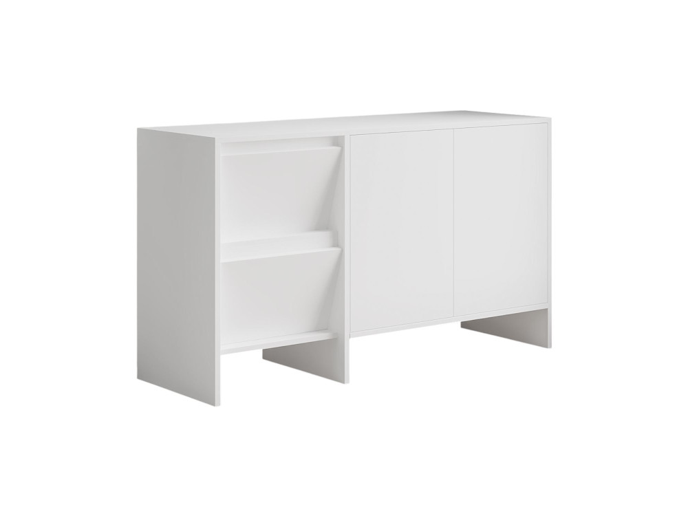 Aparador de madera "Laris 130" - 130 x 44 x 82 cm - Blanco