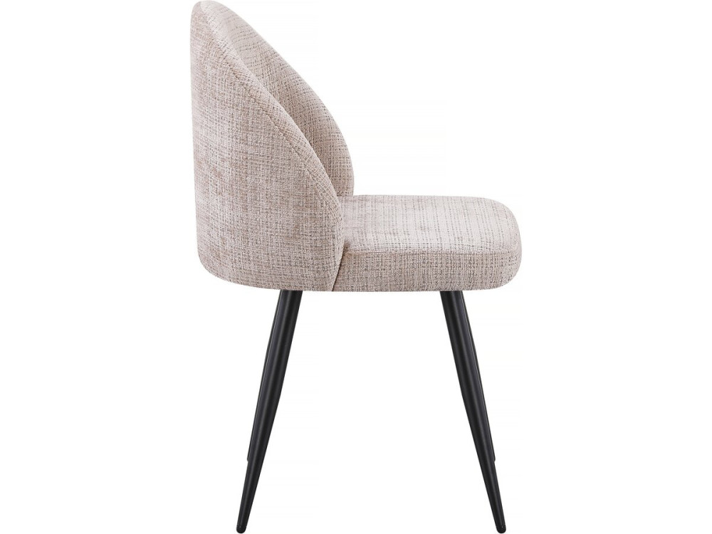Juego de 2 sillas tapizadas "Samuel" - 53 x 51 x 82 cm - Beige