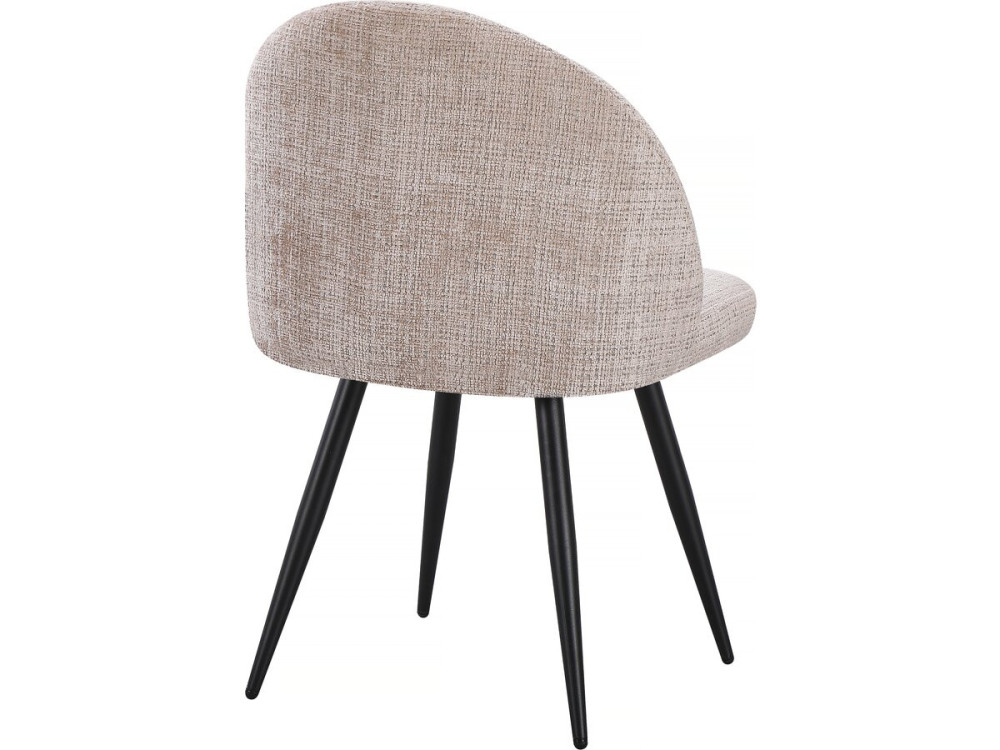 Juego de 2 sillas tapizadas "Samuel" - 53 x 51 x 82 cm - Beige