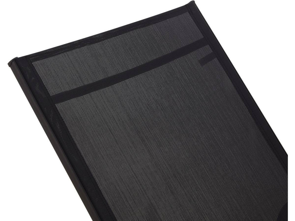 Juego de 2 tumbona de acero "Farniente" - Negra
