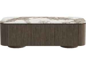 Mueble para la tele con encimera de cerámica «Zora» - 160 cm - Marrón