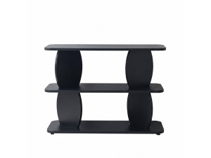 Mesita auxiliar de madera «Armonia» - 90 x 30 x 70 cm - Negro