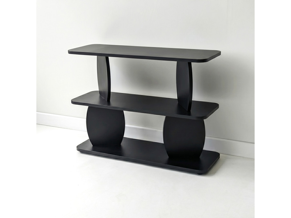 Mesita auxiliar de madera «Armonia» - 90 x 30 x 70 cm - Negro