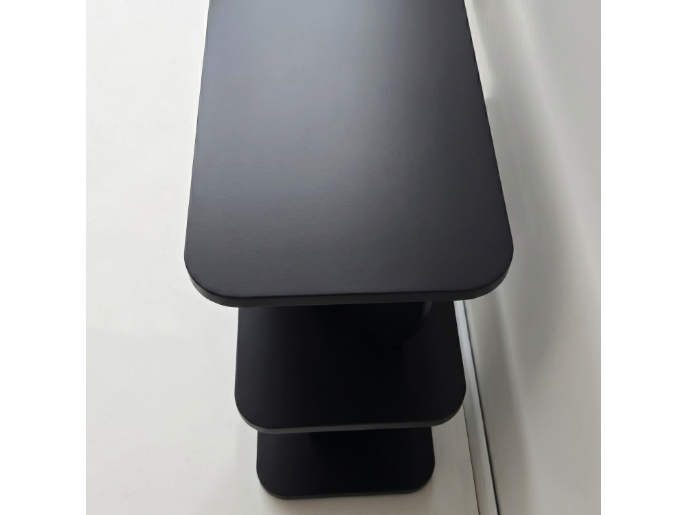 Mesita auxiliar de madera «Armonia» - 90 x 30 x 70 cm - Negro