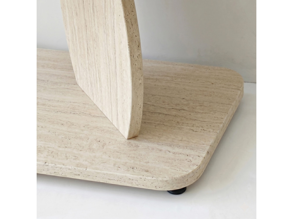 Mesita auxiliar de madera «Armonia» - 90 x 30 x 70 cm - Travertino